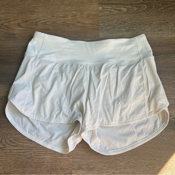 Lululemon Speed Up Short Long *4" White - Picture 2 of 9